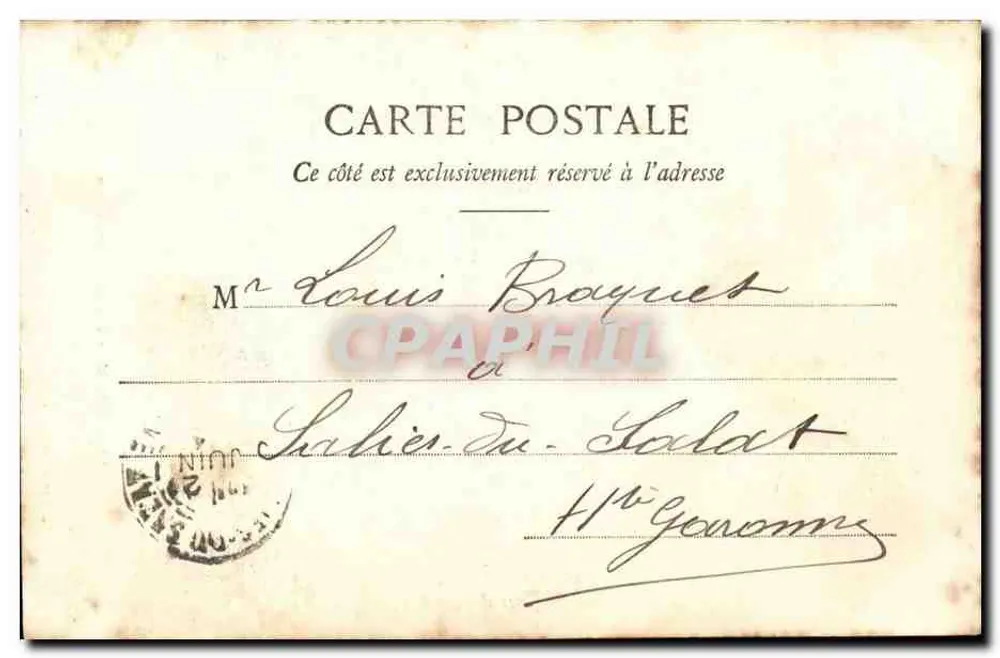 NICE - Estátua de Masséna — Edição Giletta, fotografia, Nice, n°21 - Verso