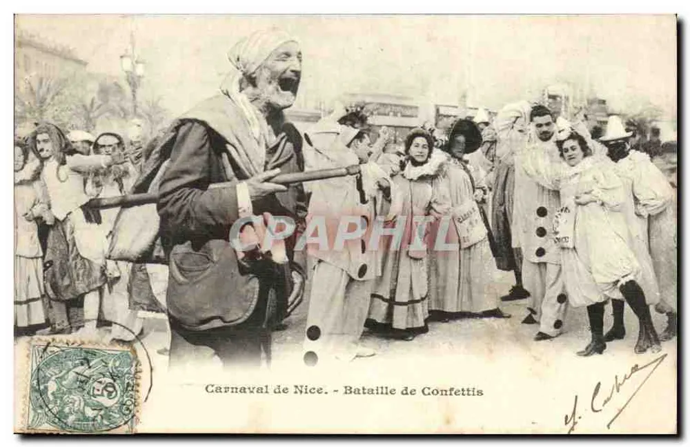 Karneval von Nizza - Schlacht der Konfetti — Y. Caima - Vorderseite