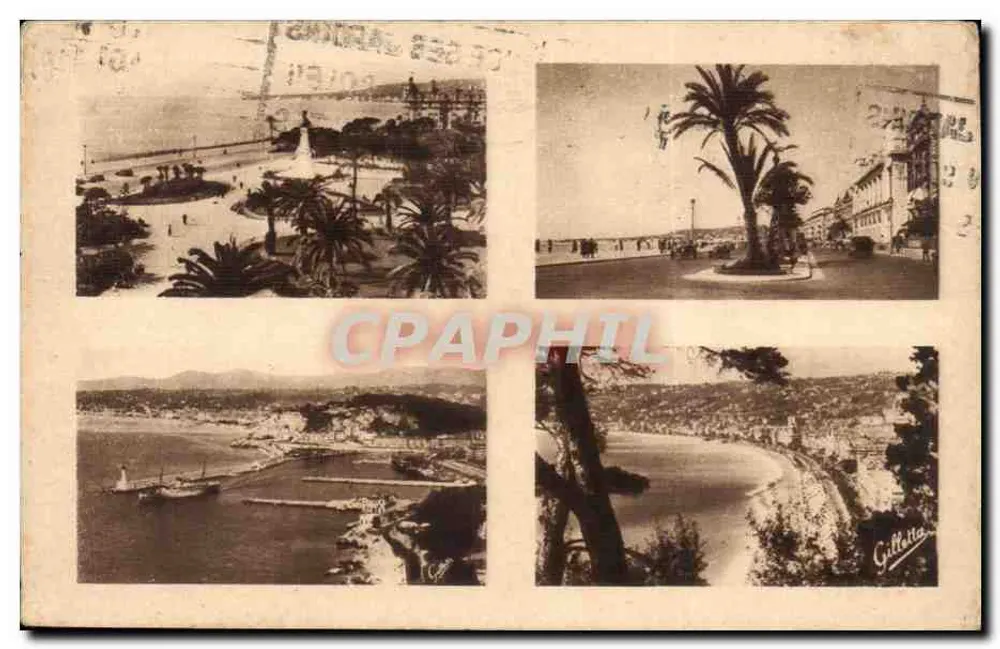 Nice — Seus Jardins e Festas — Ed. L. Gilletta & Cie - Frente
