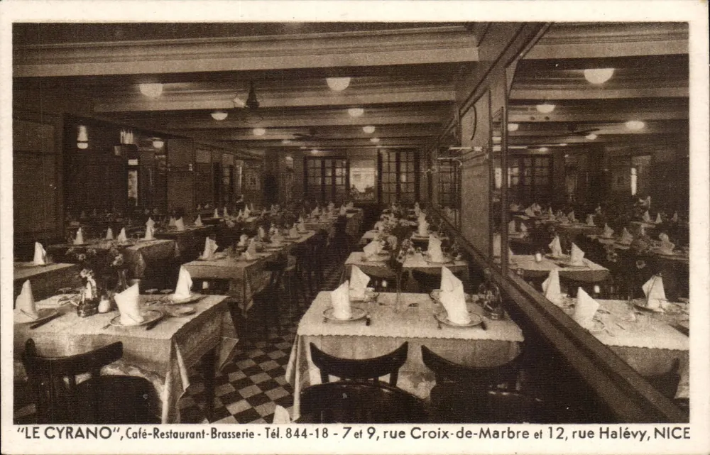 Le Cyrano — Café-Restaurant-Brasserie in Nizza — L. Gilletta, Nizza - Voorkant