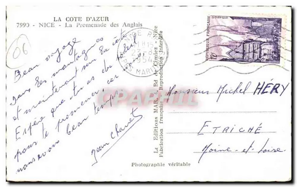 A Costa Azul — A Promenade des Anglais — Éditions françaises - Verso