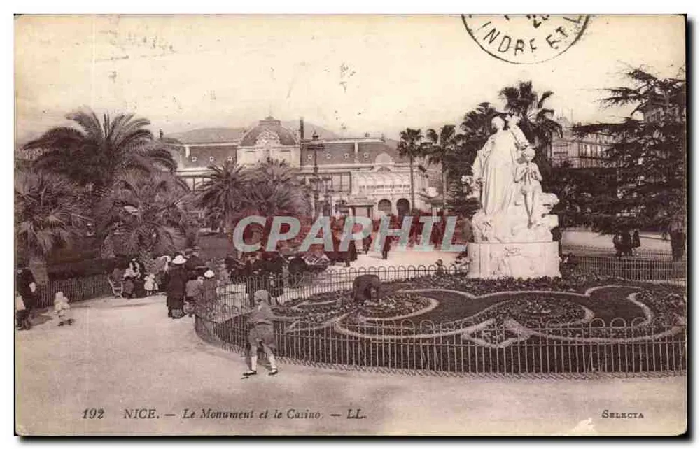 NICE — Le Monument et le Casino — LL. — Selecta - Frente