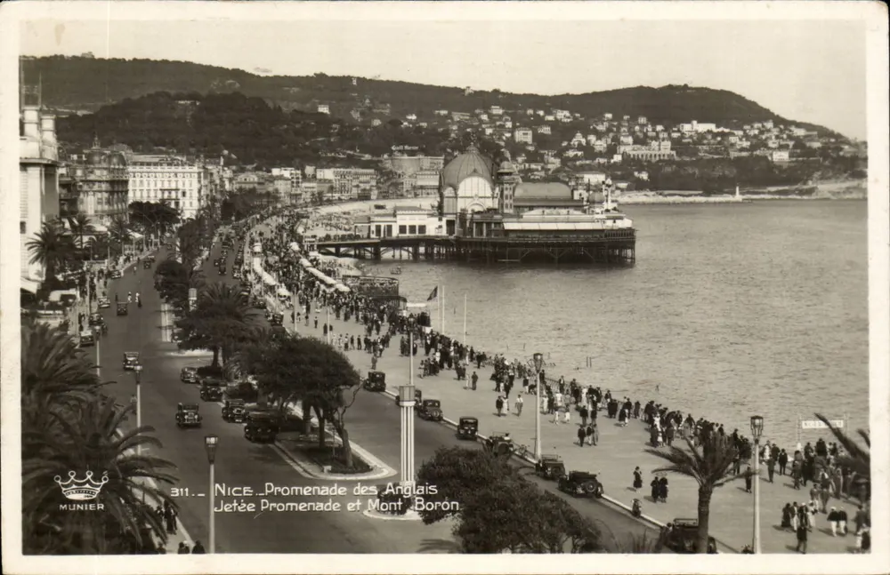 Nice - Promenade des Anglais e Mont Boron — Munier, n° 311 - Frente