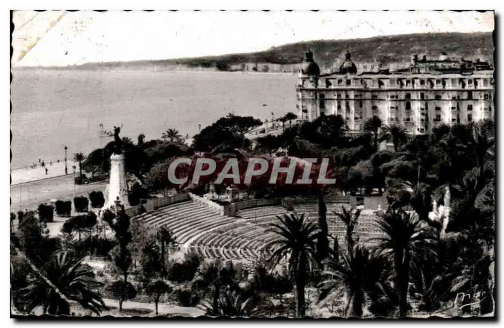 Ansicht von Nizza — Theater de Verdure und Rathaus — französische Ausgabe - Vorderseite