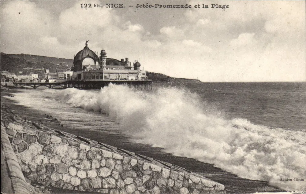 Nice — Passeio e a Praia — Edição Gilletta, n° 122 bis - Frente