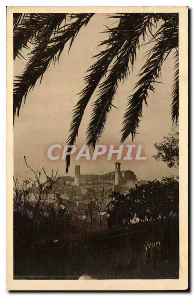 Cannes - O Mont Chevalier — vista panorâmica — Edição de Arte YVCN, n°06 - Frente