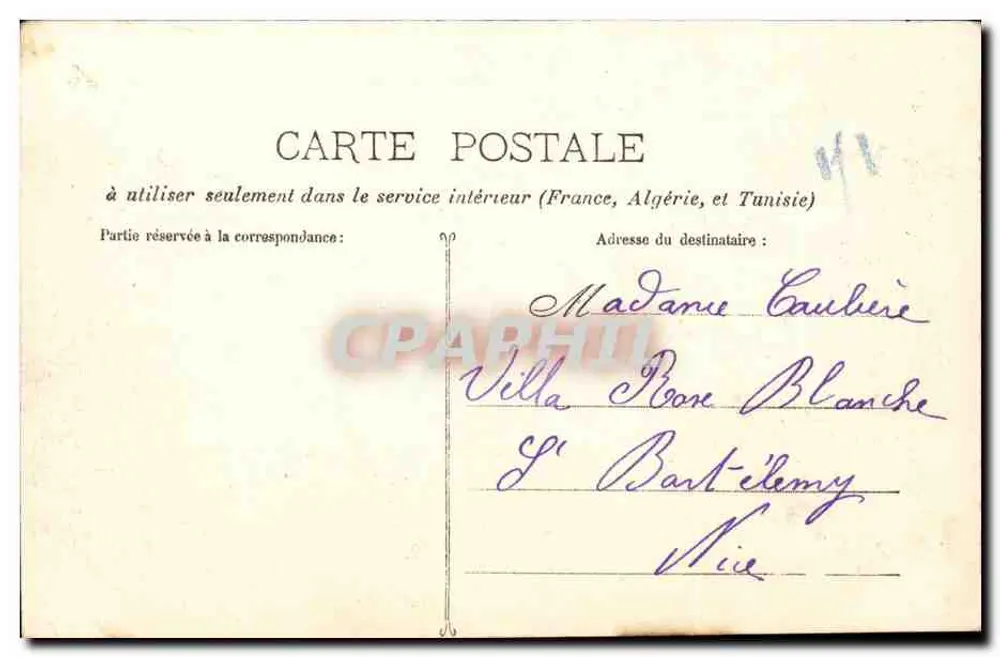 Antibes - Der Hafen & das Fort Carré — Edition Giletta, photo. - Nice, Nr. 612 - Rückseite