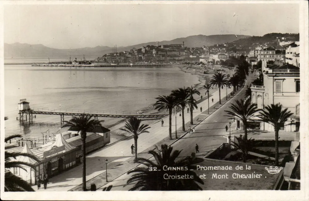 Cannes - Promenade de la Croisette und Mont Chevalier — Rostian et Ménier, Nîmes - Vorderseite