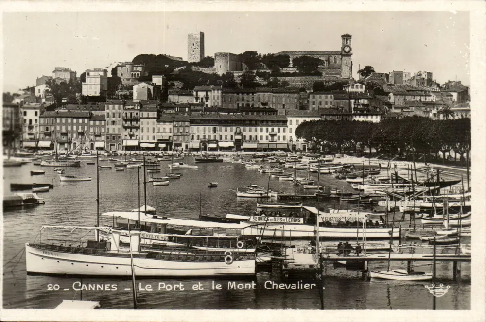Cannes - Le Port et le Mont Chevalier — Rostas et Mayer, Éditeurs d'Art, Nice - Vorderseite
