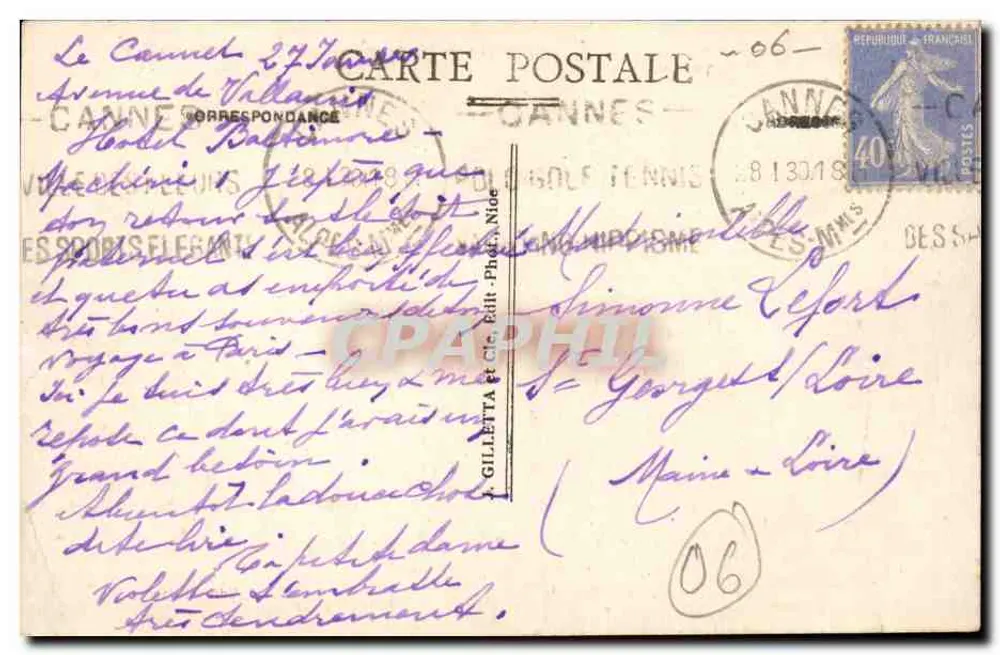 Cannes - Ile Ste-Marguerite - Gefängnis des Mannes im Eisenmasken - Rückseite