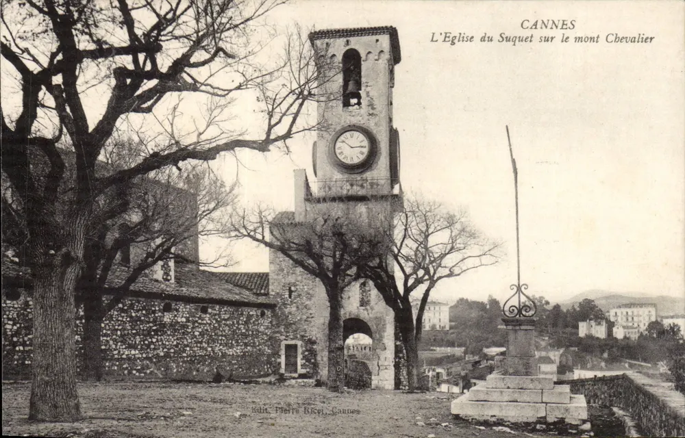 Die Kirche des Suquet auf dem Mont Chevalier — Cannes — Verlag Pierre Ricet, Cannes - Vorderseite