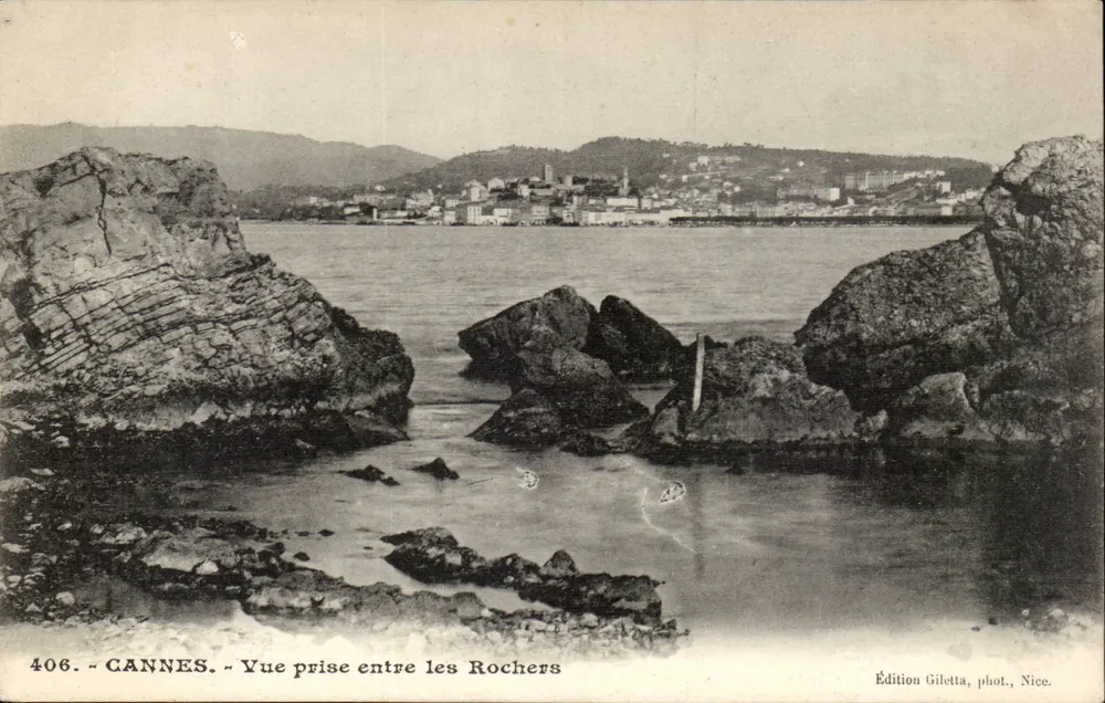 CANNES — Ansicht zwischen den Felsen — Edition Gilelta, Foto von Nice. - Vorderseite