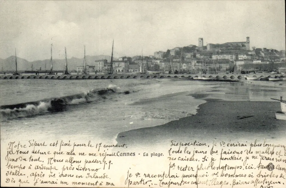 Cannes - A praia — W. Stocker, No. 226 - Frente