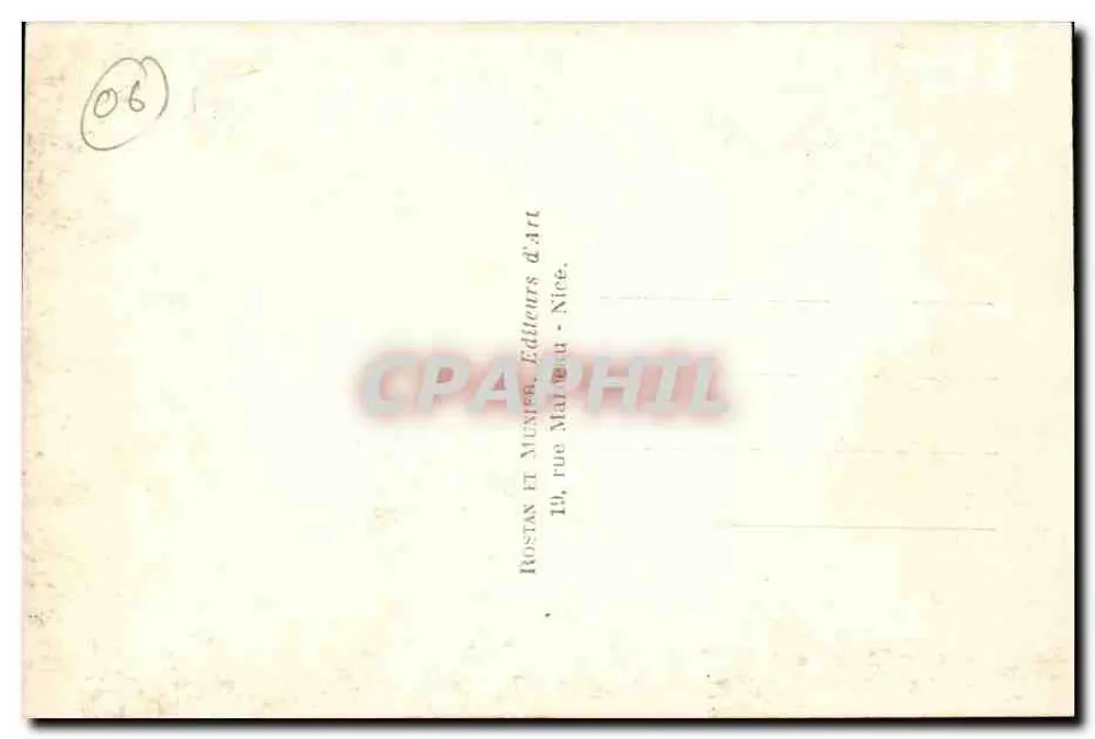 Cannes — Promenade de la Croisette — Rostan et Munier, Nice - Verso