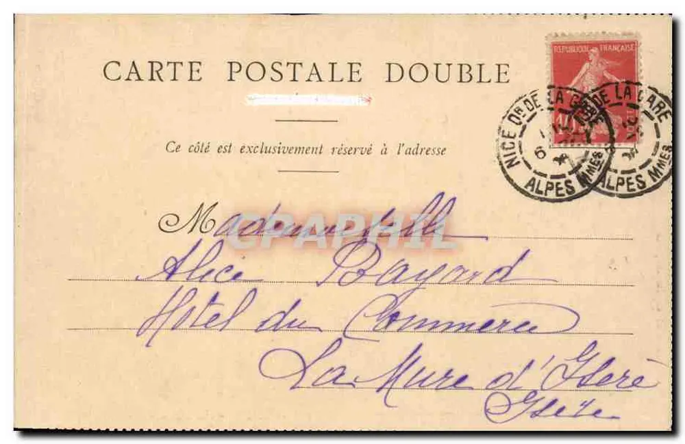 Monako — port i Condamine — kolekcja Duret, wydawca, Nice - Rewers