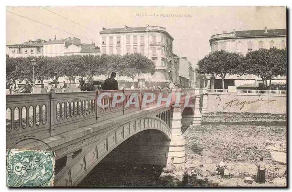 Nice — O Ponte Garibaldi — editor anônimo, número de série não visível - Frente