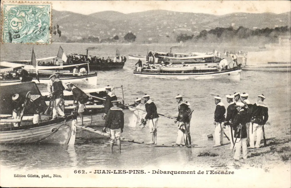 Juan-les-Pins — Landung der Flotte — Edition Giletta, Foto, Nice, Nr. 662 - Vorderseite