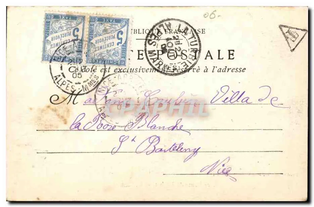 Nossa Senhora de Laghet - O lugarejo — Photo-Alélière, Baudouin — editor e número de série ilegíveis - Verso