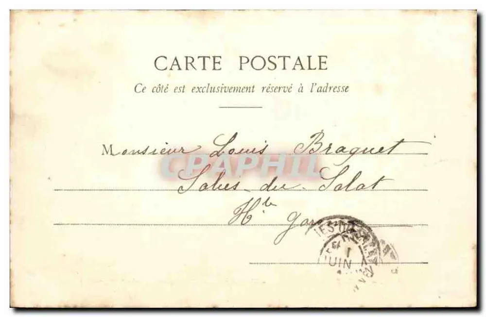 Golfe Juan (Alp.-M.) — Porzellanfabrik Clement Massier — Edition Gilelta, Foto., Nice, Nr. 689 - Rückseite