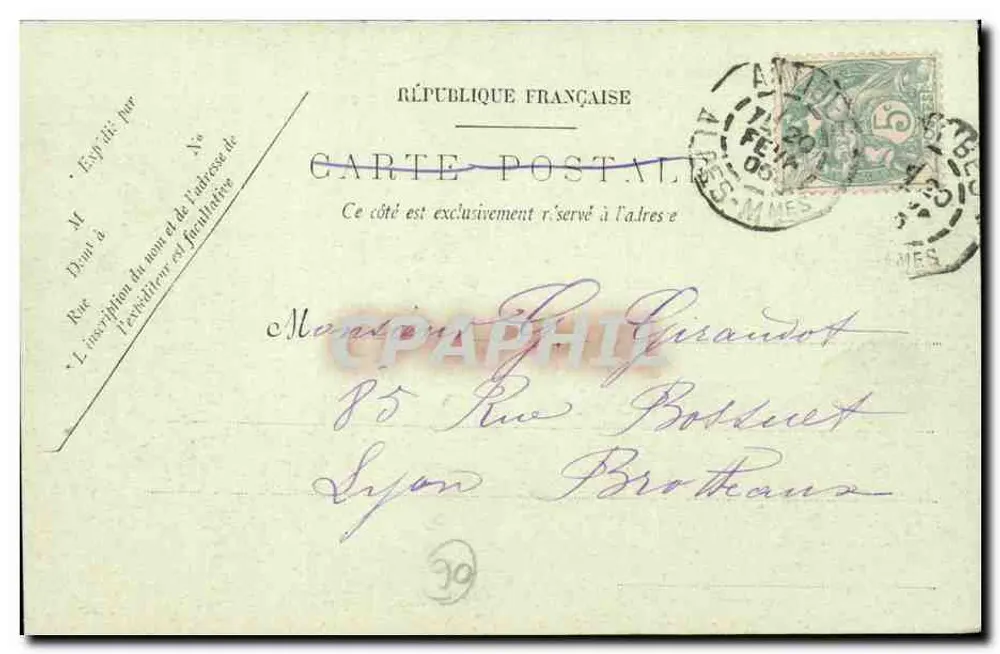 Antibes — Torre do Castelo — 710 - Verso