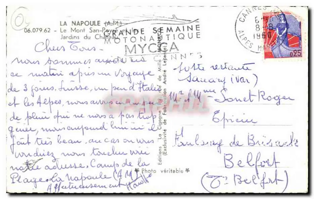 Mont Saint-Payé — Gärten des Schlosses — Éditions La Cigogne - Rückseite