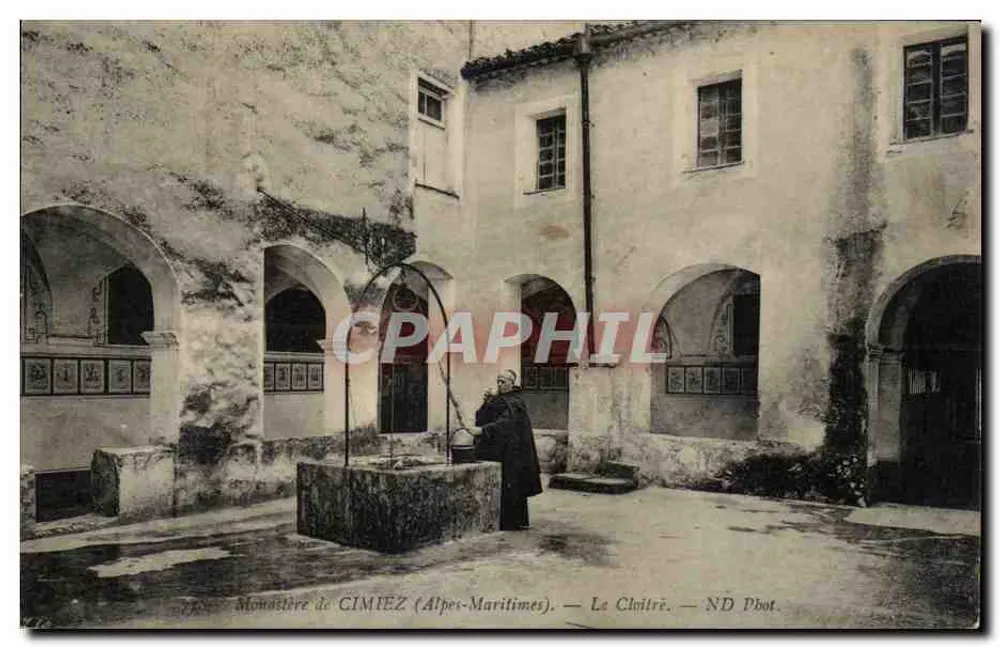 Mosteiro de CIMIEZ (Alpes-Maritimes) — O Claustro — ND Pbot. - Frente