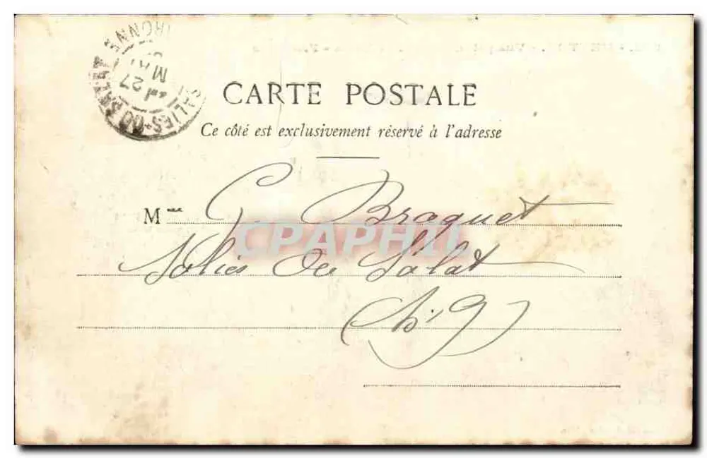 Menton – Ansicht vom Pont St-Louis – Grenze – Edition Giletta, Foto. Nice, Nr. 902 - Rückseite