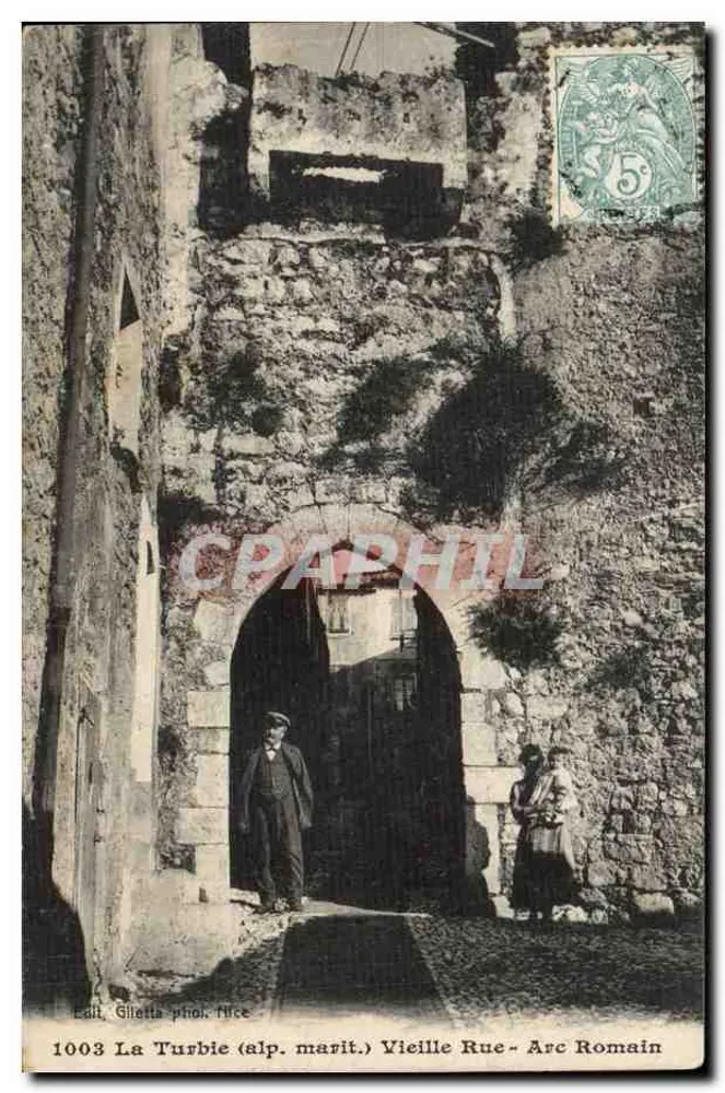 La Turbie (alp. marit.) — Alte Straße - Römischer Bogen — Gilletta phot. Nice - Vorderseite