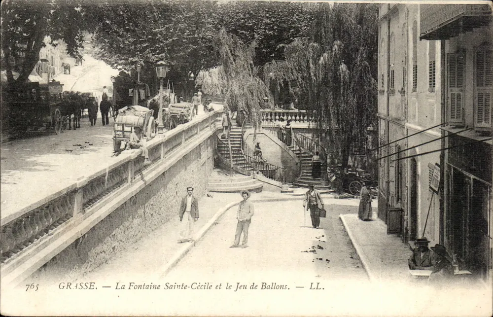 Grasse — Fontaine Sainte-Cécile und das Luftballonspiel — LL. - Vorderseite