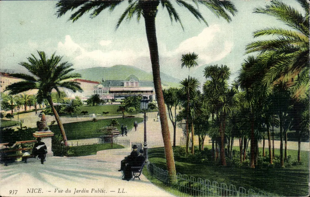 Nice — Vista do Jardim Público — LL. — N° 937 - Frente