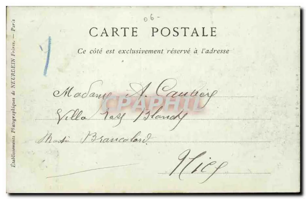 Antibes — De Kasematte van de Alpini — Beuger & Cie Antibes n°277 - Achterkant