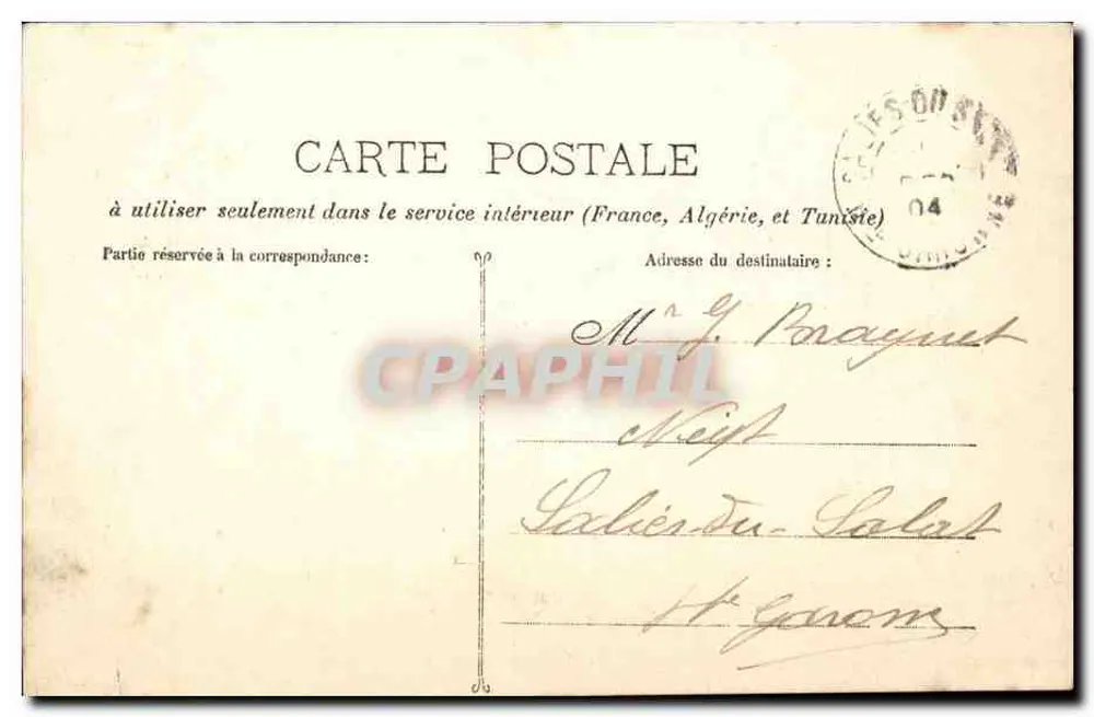 Antibes - Der Hafen & das Fort Carré — Edition Gilelta, Foto - Nice, Nr. 612 - Rückseite