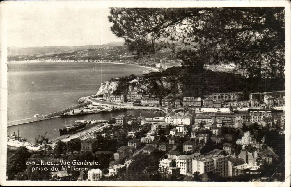 Nice - Vista Geral, tirada do Mt Boron — Munier n°249 - Frente