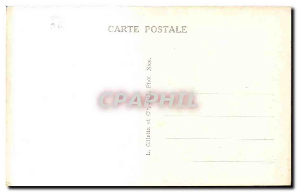 NICE — Jardins Albert Ier — L. Gilletta et Cie, Nice - Verso