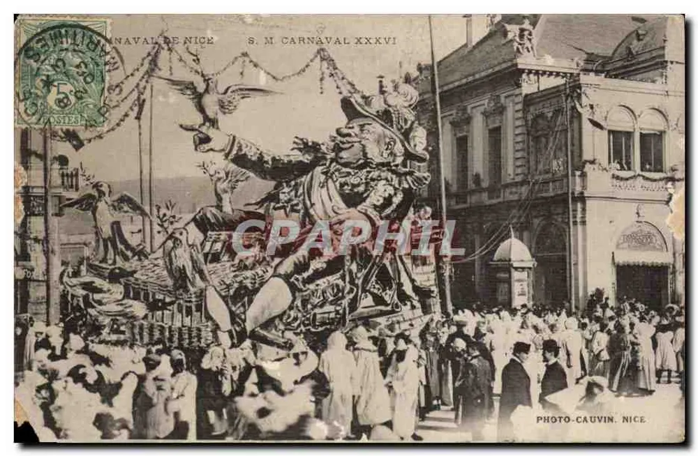 Carnaval de Nice — S.M. Carnaval XXXVI — Photo-Cauvin, Nice - Frente