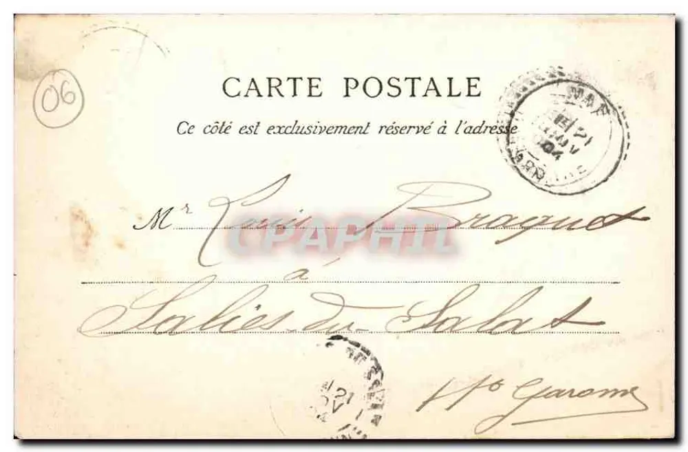 NICE — Bênção de um pequeno Barco — St. Cantur - Verso