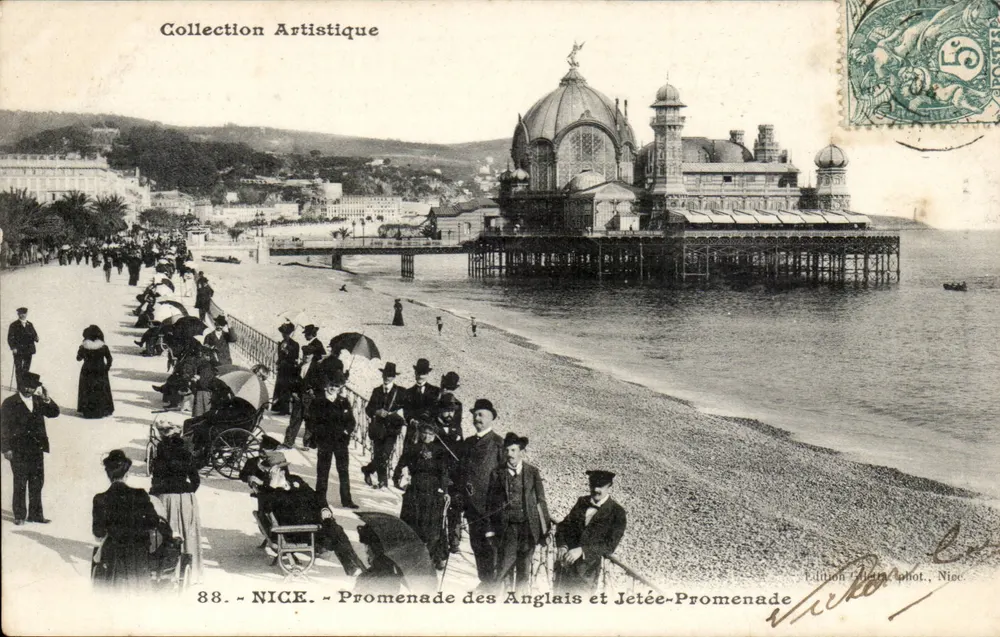 NICE - Promenade des Anglais und Jetée-Promenade — Künstlerische Sammlung, Giletti-Ausgabe, Foto von Nice, Nr. 88 - Vorderseite