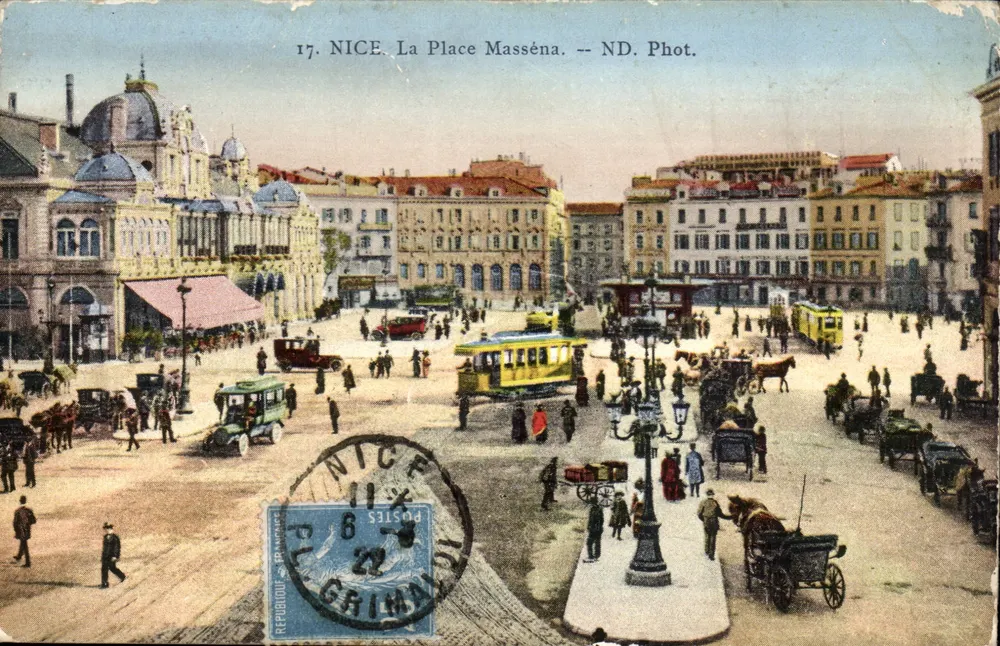 NICE. A Place Masséna. — ND. Fotografia — Grimaldi - Frente