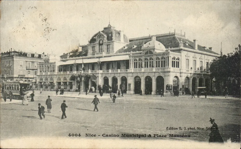 Nice - Municipalkasino & Place Masséna — Edition G. phot. Nice Série 4004 - Vorderseite