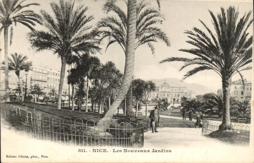 Nice - Les Nouveaux Jardins — Edição Gilelta, fot. Nice, n° 511 - Frente