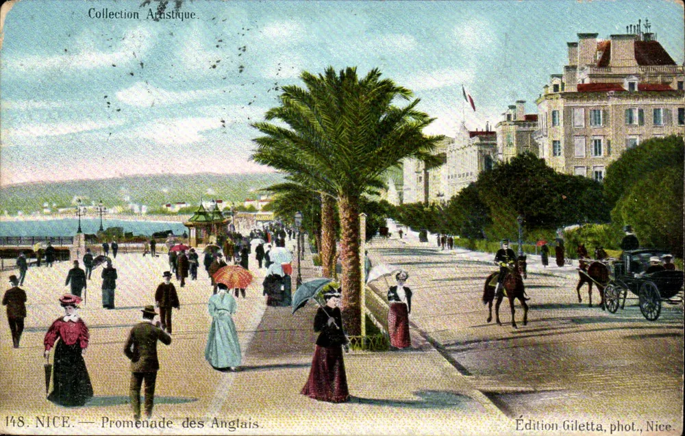 NICE — Promenade dos Ingleses — Edição Giletta, fot., Nice - Frente