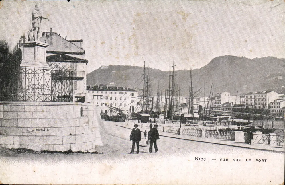 Nice — Vista do porto — Editor: Franchet Paris - Frente