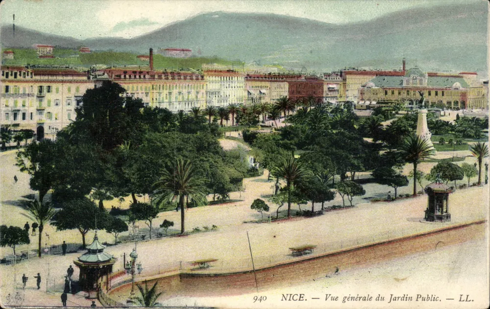 Nice — Vista geral do Jardim Público — LL. n° 940 - Frente