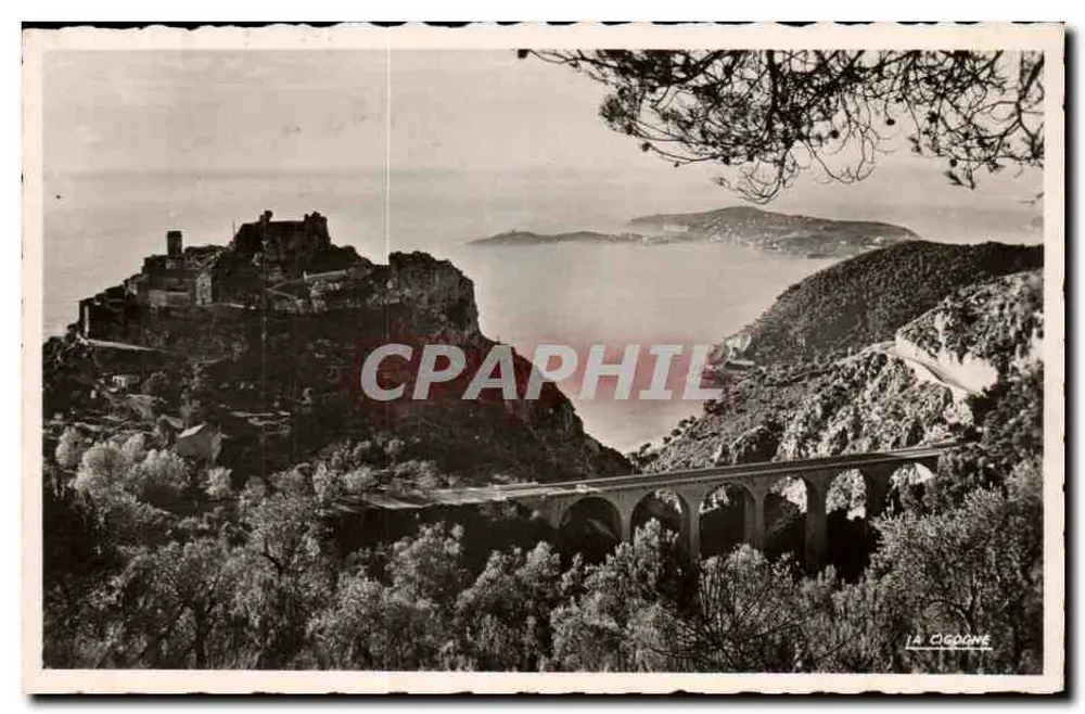 Die Storch — Die Mittlere Promenade und der Cap Ferrat — Éditions 'LA CIGOGNE' - Vorderseite