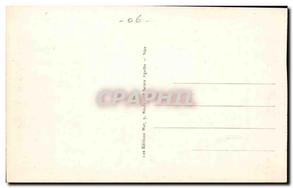 Nice - A Promenade dos Ingleses — vista da praia e do Cunard — editor Ruhl Plage, n° 56 - Verso