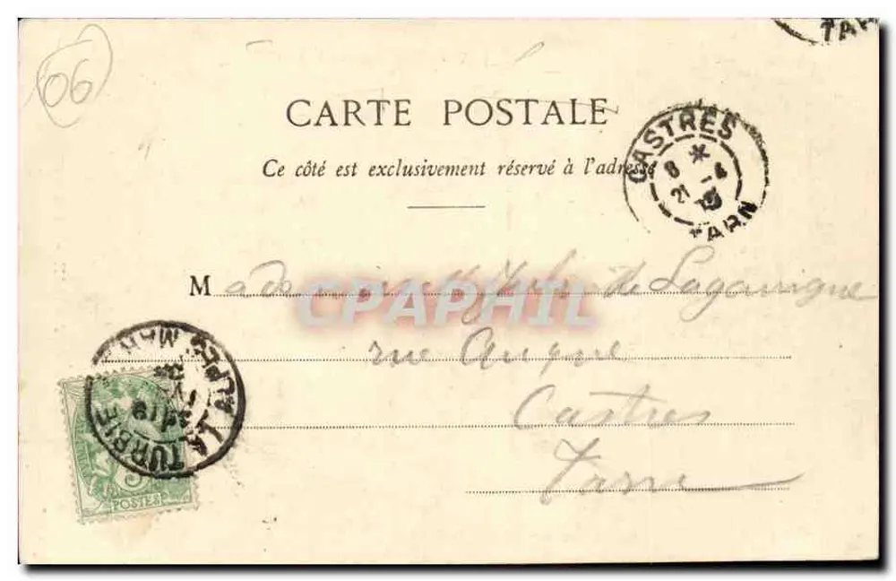 La Turbie — Velha Rua — Edição Giletta, fot., Nice, n° 699 - Verso