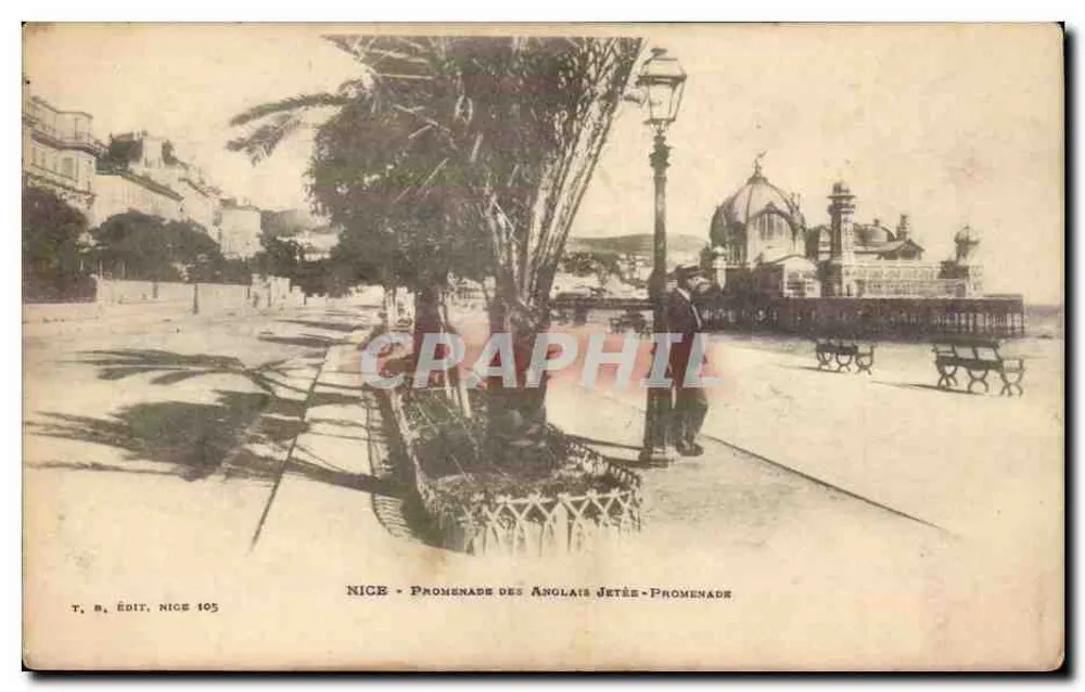 Nice - Promenade dos Ingleses - Píer - Promenade — T. B. Édit, Nice 105 - Frente