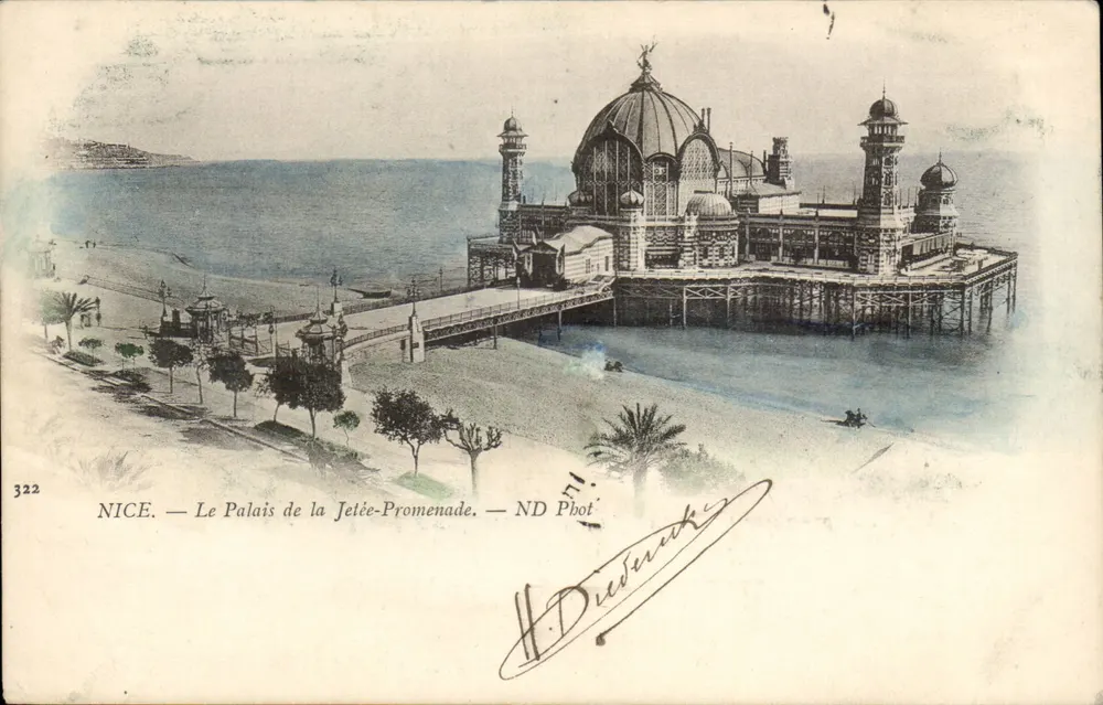 Nice — O Palácio da Ponte-Promenade — ND Phot - Frente