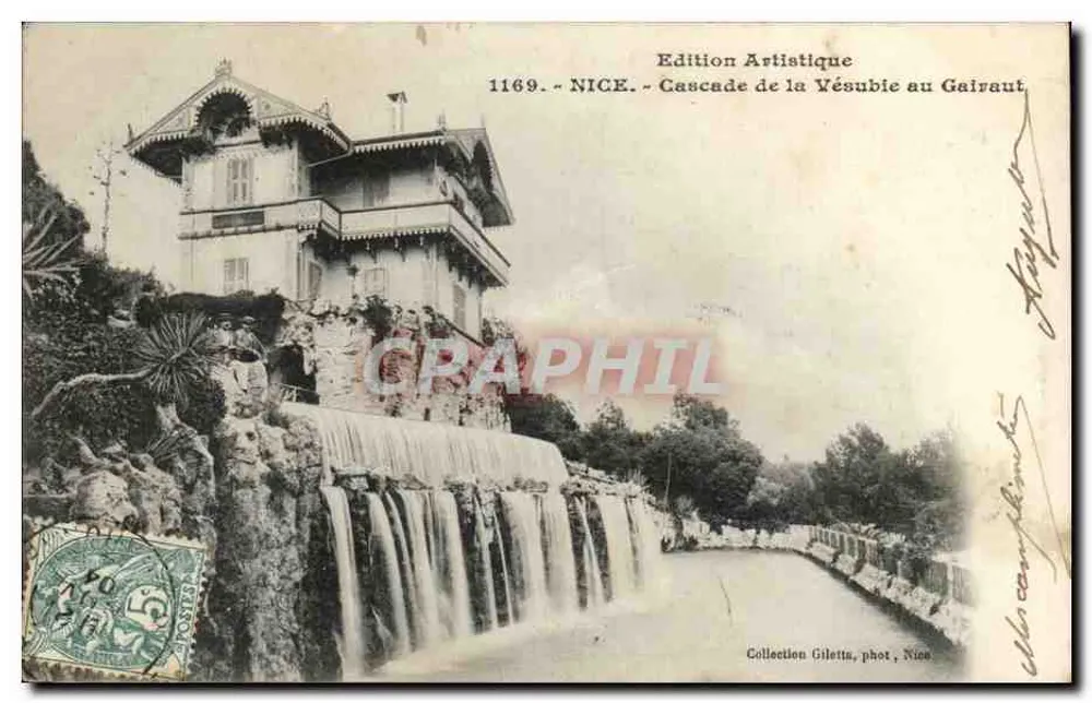 Cachoeira da Vésubie no Gairaut — Nice — Edição Artística, n° 1169 - Frente