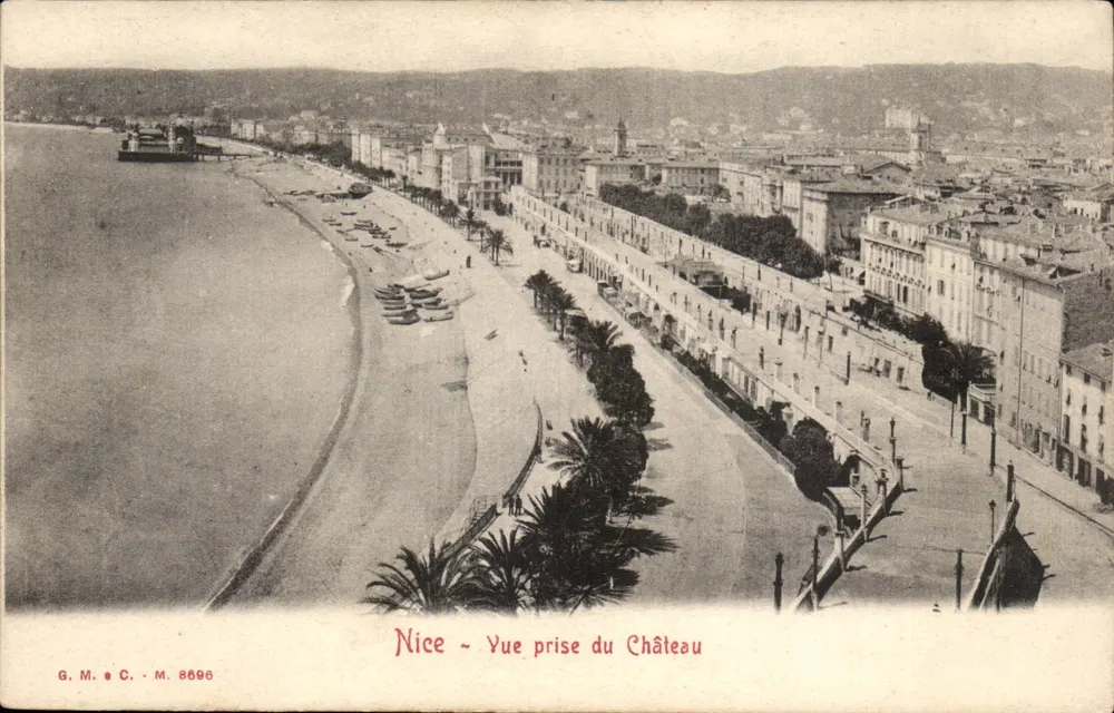 Nice - Vista tirada do Castelo — G. M. e C. - M. 8696 - Frente